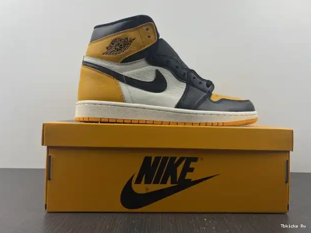 Cheap TBK Yellow 555088-711 Jordan Air 1 High Toe OG 0328
